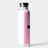 ROZE WATERFLES MET LOGO (Rechts)
