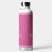 Roze waterfles met monogram (Rechts)