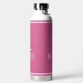 Roze waterfles met monogram (Links)