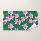 Roze watergalgen op een Pond Bad Handdoek (Handdoek)