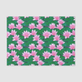 Roze watergalgen op een Pond Tissuepapier (Voorkant)