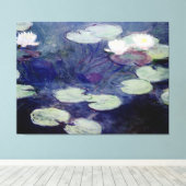 Roze watergelilies: 1897-1999 van Monet Canvas Afdruk (Insitu (Houten vloer))