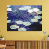 Roze watergelilies: 1897-1999 van Monet Canvas Afdruk (Insitu (Woonkamer))