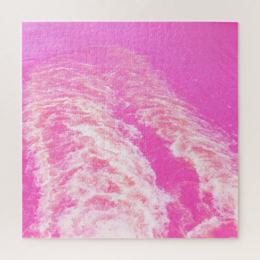 Roze waterkunst legpuzzel (Verticaal)