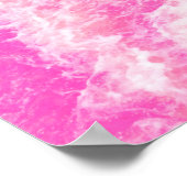 Roze waterkunst poster (Hoek)
