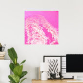 Roze waterkunst poster (Thuiskantoor)