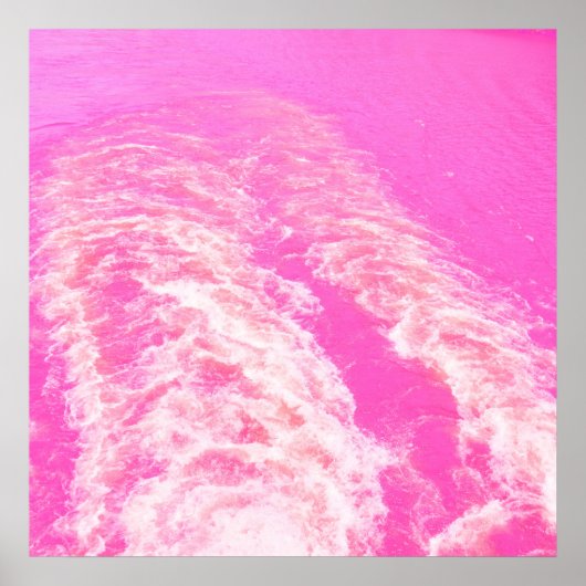 Roze waterkunst poster (Voorkant)