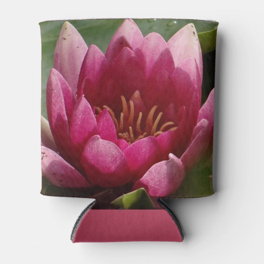 roze waterlelie blikjeskoeler (Voorkant)