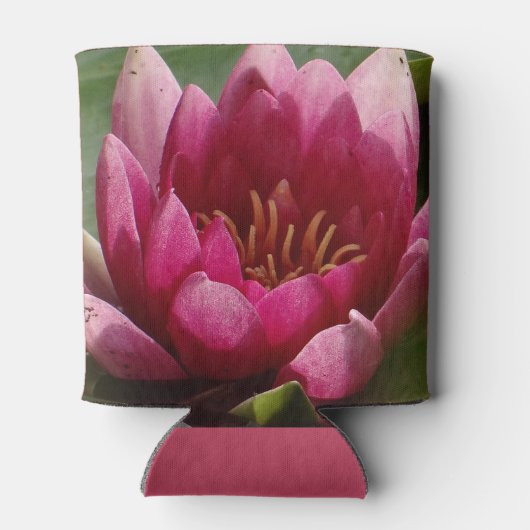 roze waterlelie blikjeskoeler (Achterkant)