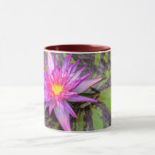 Roze Waterlelie Bloem Mok (Midden)