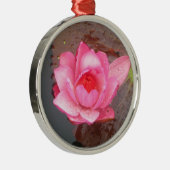 roze waterlelie bloem ornament (Rechts)
