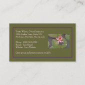 ROZE WATERLELIE EN LELIEPADS/ VISITEKAARTJE (Achterkant)