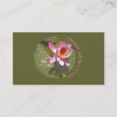 ROZE WATERLELIE EN LELIEPADS/ VISITEKAARTJE (Voorkant)