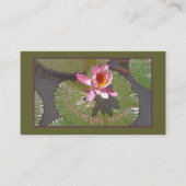 ROZE WATERLELIE EN LELIEPADS/ VISITEKAARTJE (Voorkant)