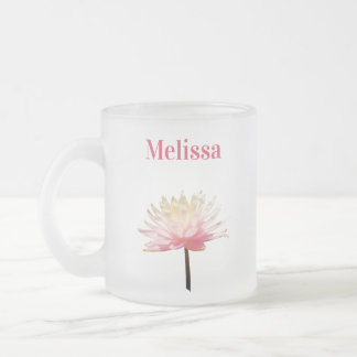Roze Waterlelie Gebeugelde Koffiemok Kop
