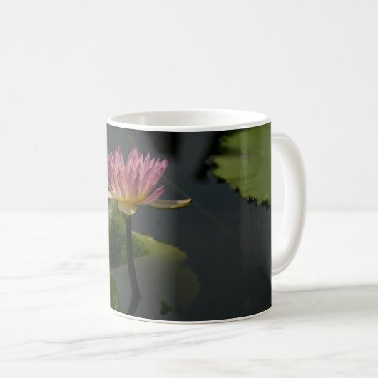 Roze Waterlelie Koffiemok (Voorkant rechts)