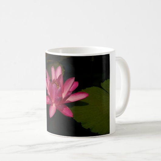 Roze Waterlelie Koffiemok (Voorkant rechts)