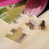 Roze waterlelie legpuzzel (Zijkant)