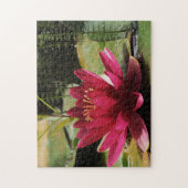 Roze waterlelie legpuzzel (Verticaal)