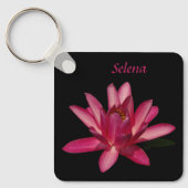 Roze Waterlelie Lotus Sleutelhanger (Voorkant)