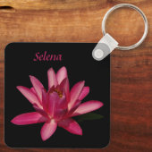 Roze Waterlelie Lotus Sleutelhanger (Achterkant)