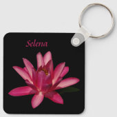Roze Waterlelie Lotus Sleutelhanger (Achterkant)