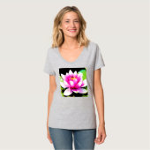 Roze waterlelie t-shirt (Voorkant volledig)