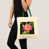 Roze Waterlelie Tote Bag (Voorkant (product))