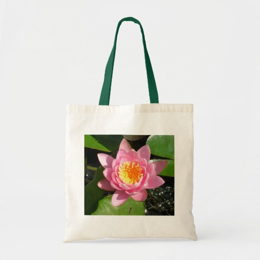 Roze Waterlelie Tote Bag (Voorkant)