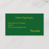 ROZE WATERLELIE VISITEKAARTJE (Achterkant)