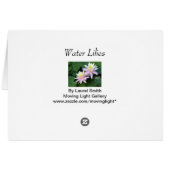 Roze waterlelies (Achterkant Horizontaal)