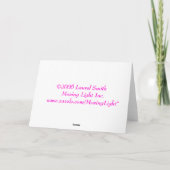 Roze Waterlelies Kaart (Achterkant)