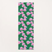 Roze waterlelies op een pool yogamat (Voorkant)