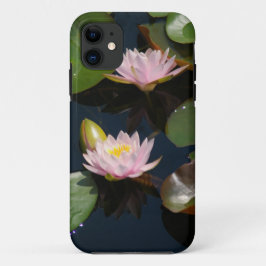 Roze waterlilies iPhone 11 hoesje
