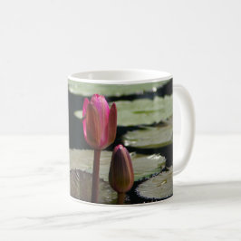 Roze waterlilies koffiemok