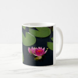 Roze waterlilies koffiemok