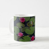 Roze waterlilies koffiemok (Voorkant links)