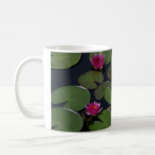 Roze waterlilies koffiemok (Links)