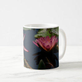 Roze waterlilies koffiemok