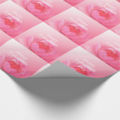 Roze waterlilly bloemen blij cadeau Valentijnsdag Cadeaupapier (Hoek)