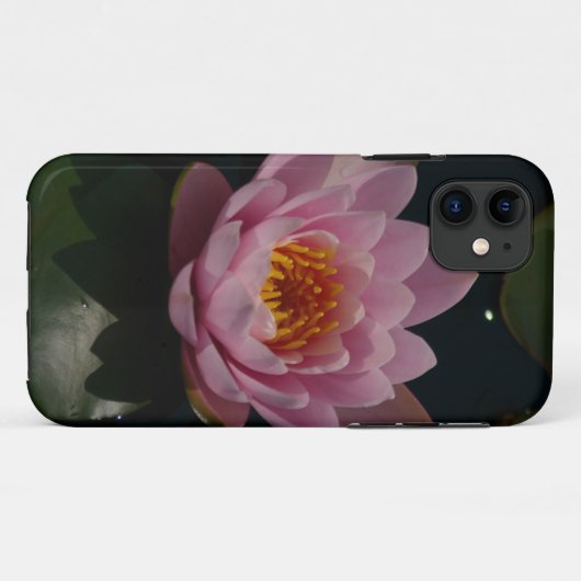 Roze waterlily Case-Mate iPhone case (Achterkant (horizontaal))