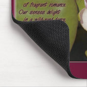 Roze waterLily Drijvend op Lily Pad Foto Muismat (Hoek)