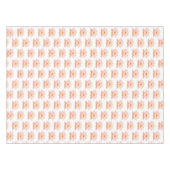 Roze waterLily Flowers op White Tablecloth Tafelkleed (Voorkant (Horizontaal))
