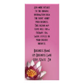 Roze waterLily Fotografie Aangepaste business Reclamekaart (Achterkant)