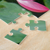 Roze waterLily in een hond Legpuzzel (Zijkant)