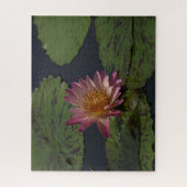 Roze Waterlily Jigzaag Puzzle Legpuzzel (Verticaal)