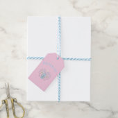 Roze Waterman, sterrenbeeld, sterrenbeeld afdruk Cadeaulabel (Met Touw)