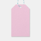 Roze Waterman, sterrenbeeld, sterrenbeeld afdruk Cadeaulabel (Achterkant)