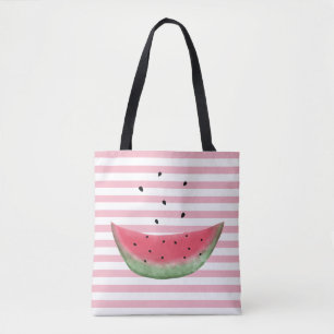 Roze watermeloen aangepaste schouder-Canvas tassen