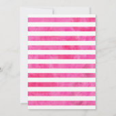 Roze watermeloen Baby shower Invitat Kaart (Achterkant)